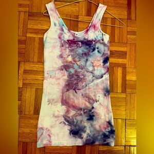 BP NORDSTROM tie dye tank top s xs